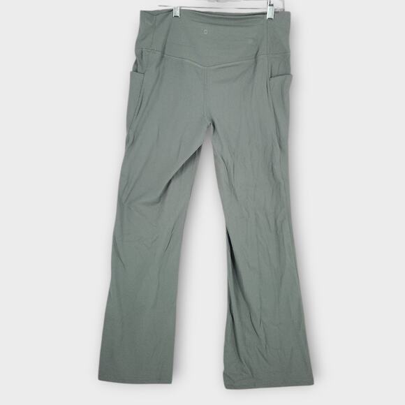 Avia softsculpt Flare Leggings Women's XL Green Stretch Active Moisture Wicking - Picture 2 of 7